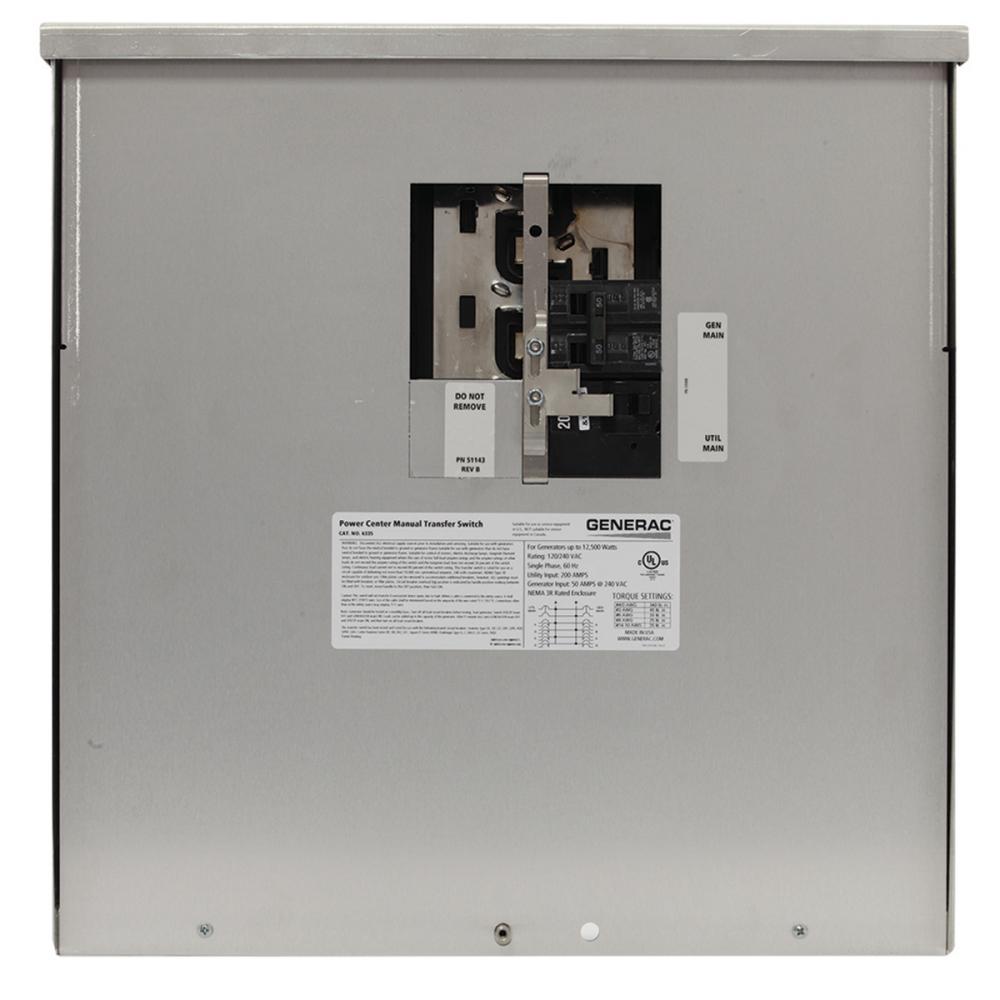 200-Amp Manual Transfer Switch