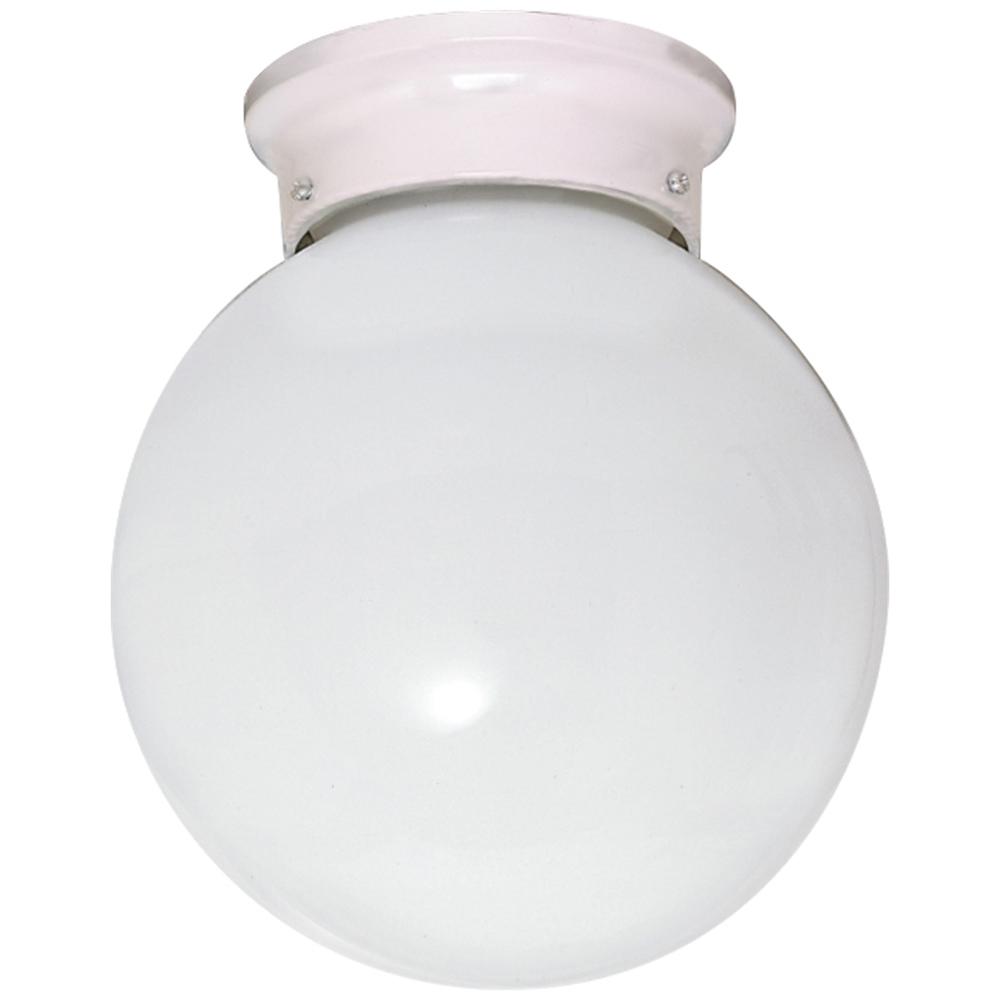 1 LIGHT 6 BALL FIXTURE White