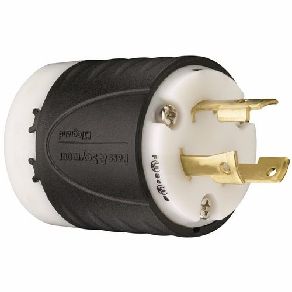 TURNLOK PLUG 3W 30A 250V B&W