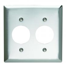 Legrand-Pass & Seymour SS72 - SMOOTH 302SS 2G 2 SINGE RECEPTACLE