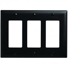 Legrand-Pass & Seymour TP263BK - TRADEMASTER PLATE 3G 3 DECOR BK