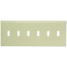 Legrand-Pass & Seymour TP6I - TRADEMASTER PLATE 6G 6 TOG IVORY