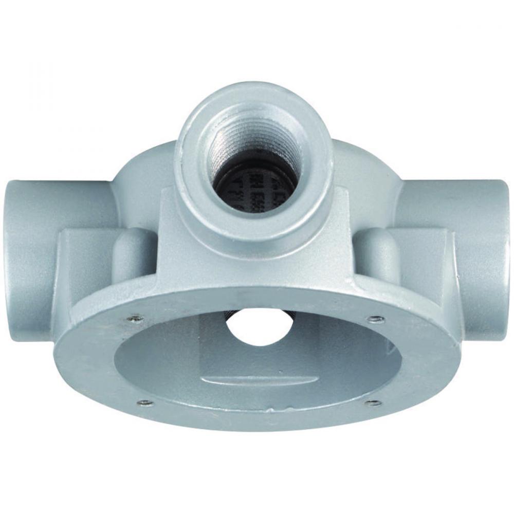 SPLICE BX CEILING MT 3/4&#34; HUB W/ 4 HOLES